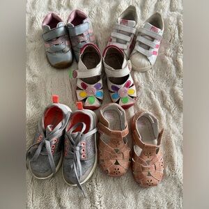 Girl shoes 6-6.5 shoe bubdle pediped adidas and other good condition